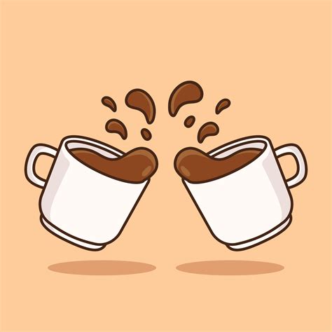 taza de café dibujos animados icono vector ilustración. café bebida icono concepto. vector plano ...