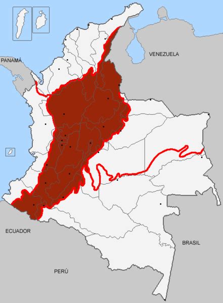 REGION ANDINA: UBICACION GEOGRAFICA REGION ANDINA | Mapa de colombia, Simbolos patrios de ...