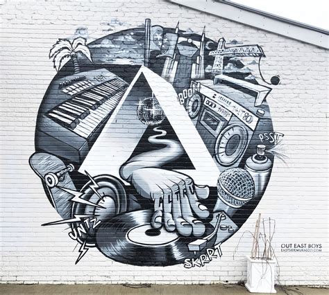 Music in black and white - nashville public art