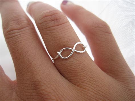 Silver Infinity Ring - Etsy