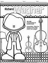 Meet the Composers Set Of 12 Coloring Sheets /Coloring Book For Music Class sketch template