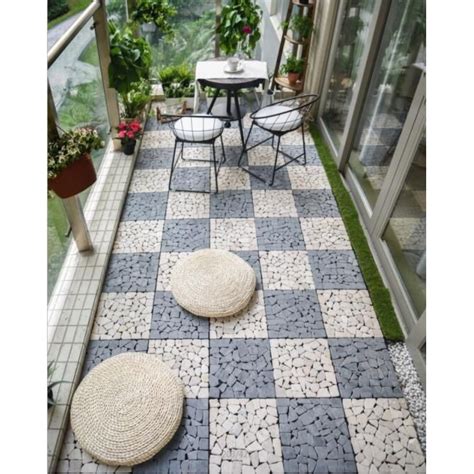 FT003 Floor Tiles for Indoor & Outdoor, Balcony / Patio, Furniture & Home Living, Outdoor ...