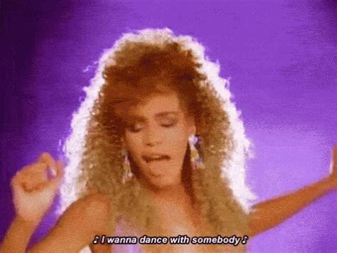 Whitney Houston I Wanna Dance With Somebody GIF - 80s Hair 80s Style Hair Style - Discover ...