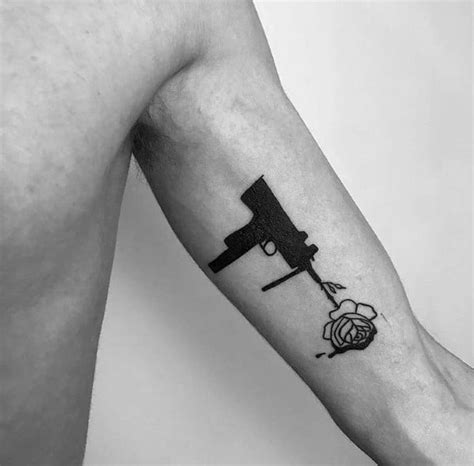 50 Uzi Tattoo Ideas For Men - Firearm Designs