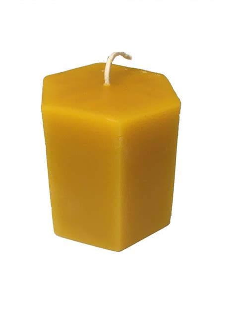 Beeswax Candle Hex Hexagon Candle All-natural Clean - Etsy