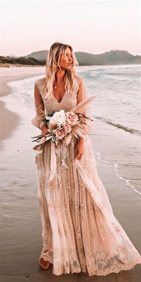 Boho Beach Wedding Dresses