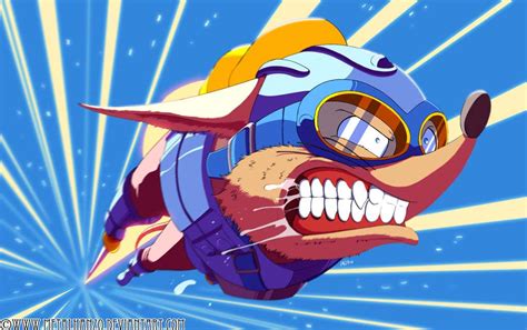 Sparkster Rocket Knight Adventures Art by_MetalHanzo | Game-Art-HQ