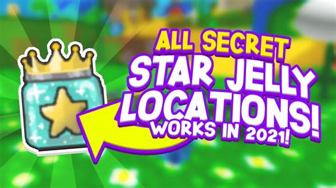 2024 | All SECRET locations of STAR JELLY and HOW TO GET THEM | Roblox Bee Swarm Simulator - YouTube