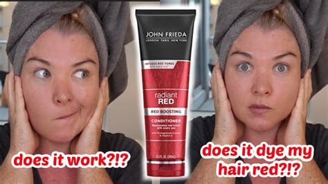 John Frieda Radiant Red Red Boosting Conditioner - Demo and Review - YouTube