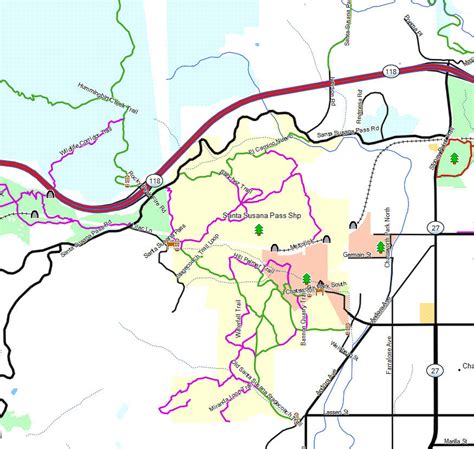 Santa Susana Pass SHP - California Trail Map