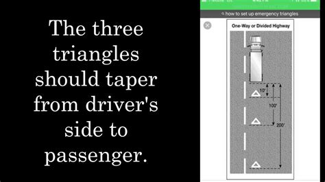 HAZARD Triangle Placement - Trucking Life - Breakdown Emergency - YouTube