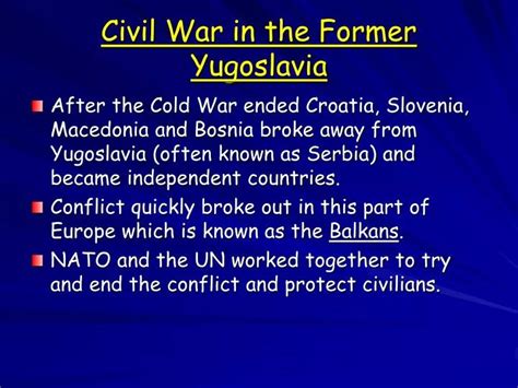 PPT - Civil War in the Former Yugoslavia PowerPoint Presentation, free download - ID:2981737