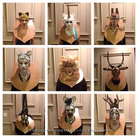 Amazing Taxidermy Animal Heads Group Costume | Halloween costume ...