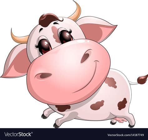 Beautiful white cow with spots on a white background. Download a Free Preview or High Quality ...