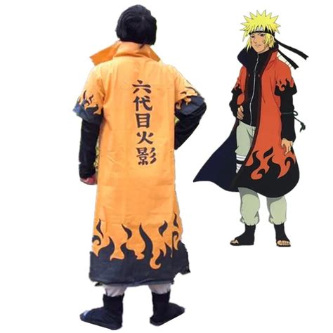 Anime Naruto Cosplay Costumes Six Yondaime Hokage Namikaze Minato Cloak ...