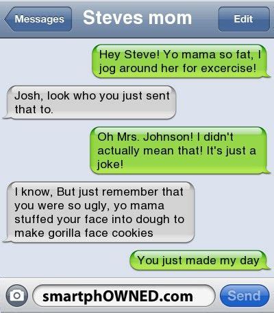 Made my day | Mama jokes, Good comebacks, Yo momma jokes