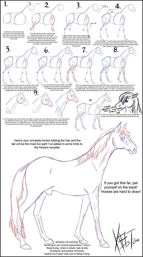 How to draw a horse (1) http://johnpirilloauthor.blogspot.com/ | Esboços de animais, Tutorial de ...