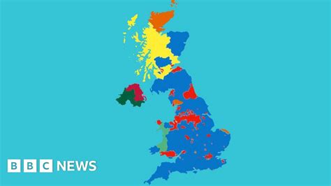 Why does the map look so blue, yet the Conservatives didn't win? - BBC News