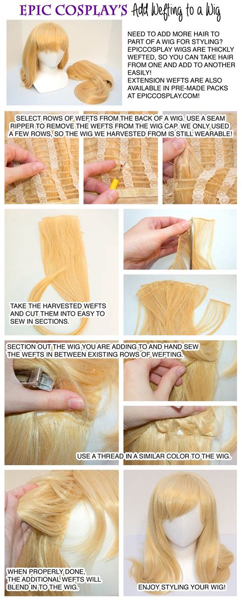 Add Wefting to a Wig - Epic Cosplay Blog | Cosplay wig tutorial ...