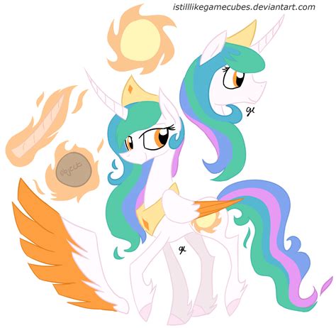 Princess Celestia Redesign Concept Art by istilllikegamecubes on DeviantArt