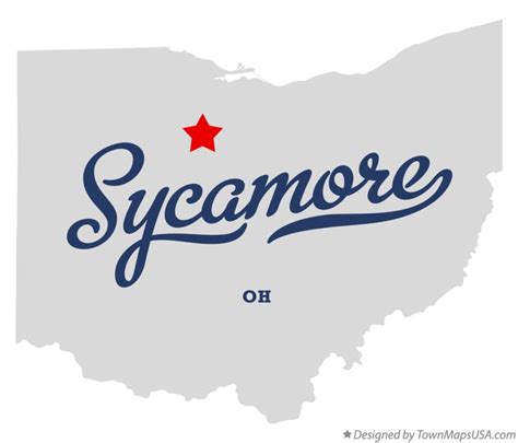 Map of Sycamore, Wyandot County, OH, Ohio