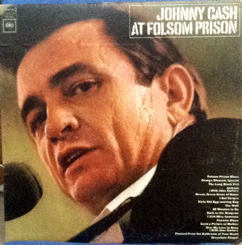 johnny cash at folsom prison is shown in this advertisement for the film,