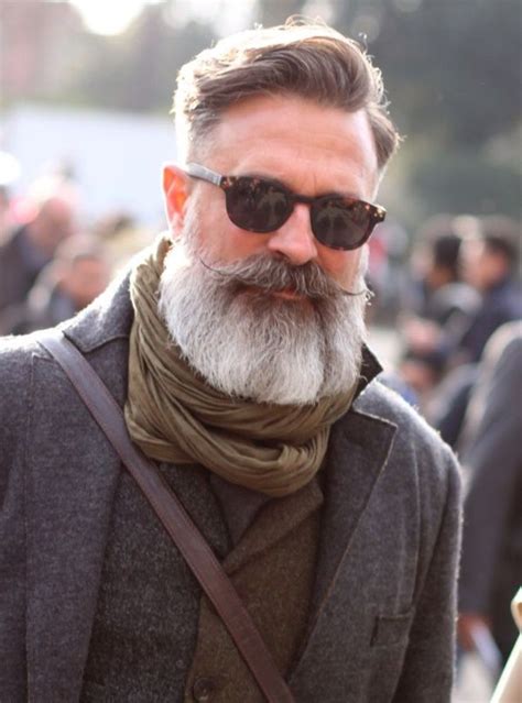 40 Grey Beard Styles To Look Devastatingly Handsome | Cosas para ponerse hermoso | Barbas grises ...