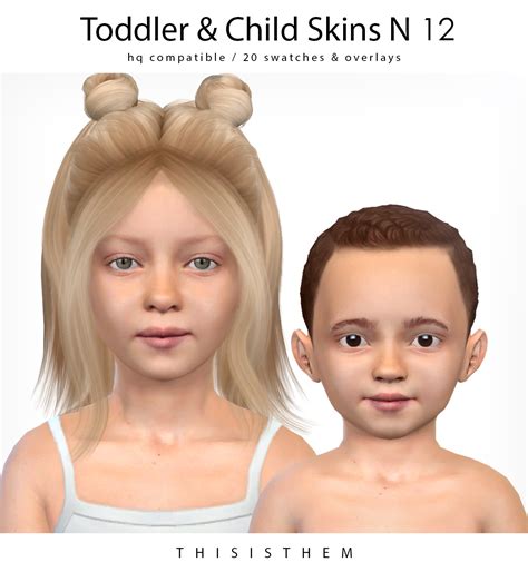 Toddler & Child Skins N 12 HQ Textures / HQ... - THISISTHEM