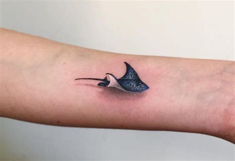 Realistic Stingray Tattoo