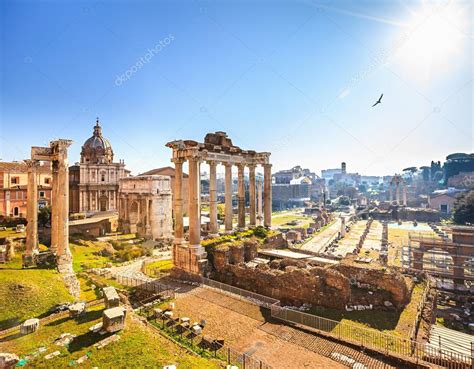 Roman ruins in Rome, Forum — Stock Photo © sborisov #21262389