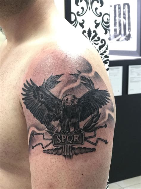 Roman Eagle/Legion Standard by Edgardo M. Lopez @ Art Projects Tattoo Hatillo Puerto Rico ...