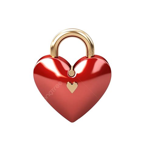 3d Illustration Love Lock Suitable For Valentine S Day, Love, Romance, Pink PNG Transparent ...
