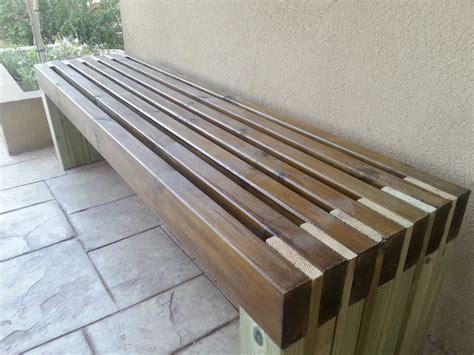 Simple Bench Plans Outdoor Furniture DIY 2x4 Lumber Patio - Etsy | Diy ...