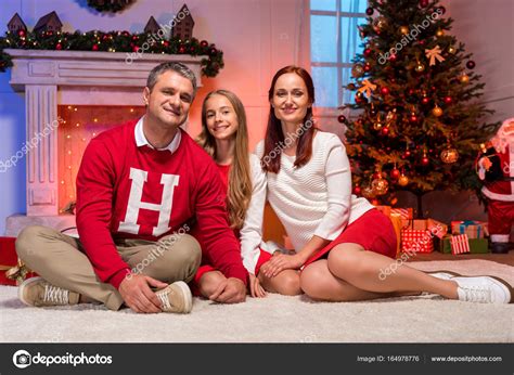 Happy family on christmas — Stock Photo © AllaSerebrina #164978776