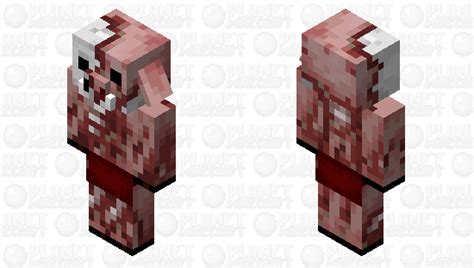 Zombified Piglin with Enhanced Colors Minecraft Mob Skin