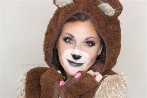 16 Creative DIY Halloween Costumes and Makeup Tutorials | Bear makeup ...