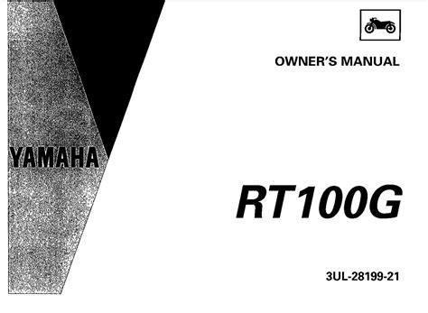 Yamaha RT100 G 1995 Owner’s Manual - PDF for FREE