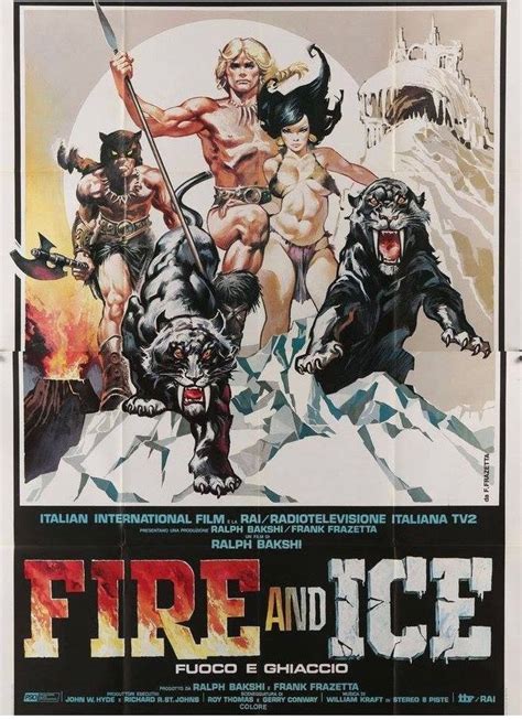 "Fire and Ice", movie poster. 1983. | Filmplakate, Zeichentrick, Plakat