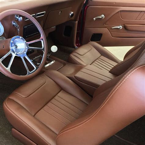 1967 Chevy Pro Touring Camaro Full Leather Custom Interior | Custom car ...