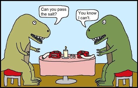 Dinner is rough | Dinosaur funny, T rex humor, T rex cartoon