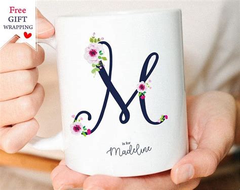 Monogram Mug Initial Mug Letter Mug Gift Mug Name Mug | Etsy | Letter mugs, Personalized mugs ...