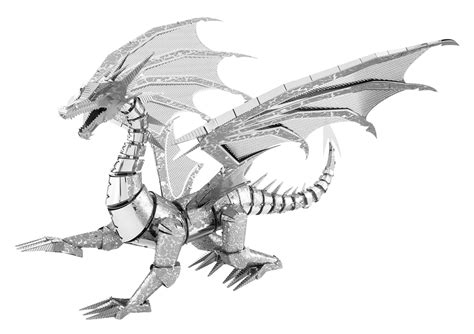 Silver Dragon Metal Earth Premium Series | 3D Metal Model Kits