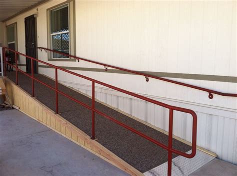 Railing for a Wheelchair Ramp