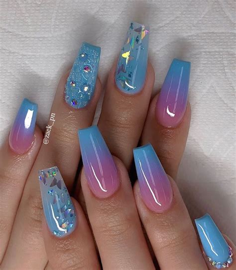 Unleash Your Creativity with Ombre Blue and Yellow Nails: Get the ...