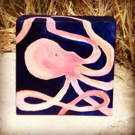 Octopus art sea creature underwater nursery by BespokeChildrensArt, $20.00 | Mini paintings ...