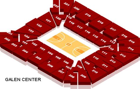 Galen Center Seating Chart