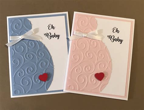 Handmade "Oh Baby" Card, Baby Shower, New Baby, It's A Boy, It's A Girl ...