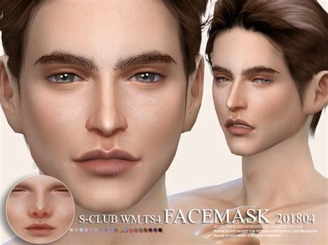 S-Club WM ts4 Facemask 201804 | The sims 4 skin, Sims 4 body mods, Sims 4 gameplay