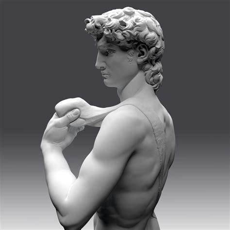 david statue michelangelo 3d obj