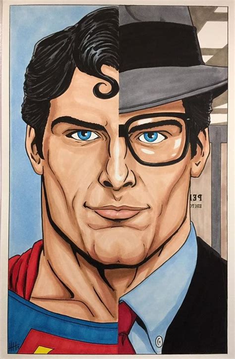 Superman/clark Kent '78 Transformation 11x17 Fine Art - Etsy | Arte del ...